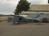 N271AM @ SZP - 1973 Cessna 172M, Lycoming O-320-E2D 150 Hp, refueling - by Doug Robertson