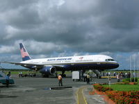 N756NA @ SYCJ - B-757 loading at Georgetown,Guyana - by John J. Boling