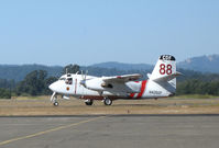 N426DF @ STS - Grass Valley-based CDF S-2T Tanker #88 with Bob Finer at the controls taxys out for take-off with load of retardent at Sonoma County Airport, CA - by Steve Nation