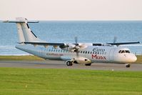 EI-REJ @ IOM - ATR-72 of Euromanx, lining up for take-off