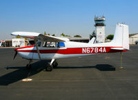 N6784A @ MYV - straight tail 1956 Cessna 172 visiting from Redding, CA @ Yuba County Airport (Marysville), CA - by Steve Nation