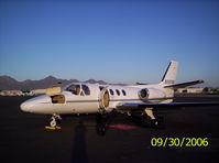 N397SC @ SDL - Parked at Scottsdale, AZ 102 degrees in the shade