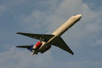 LN-ROZ @ BRU - flight SK1594 takes off to CPH from rwy 20