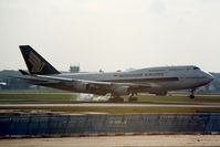 9V-SMP @ FRA - Burning rubber in Frankfurt - by Micha Lueck