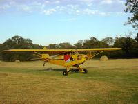N23472 @ SLR - Roger Elliott at Marlin's Meadow Airport in Yantis, TX. - by Ben Scarborough
