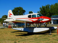 N34DA - float-equipped 1958 Piper PA-23-160 Apache owned by Aquaterra Aviation and attending Clear Lake Splash-in @ Natural High School seaplane ramp, Lakeport, CA - by Steve Nation