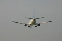 EC-IVR @ BRU - vortex is visible while descending to rwy 25L