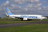 5B-DBV @ EGHH - Boeing 737 8Q8 - by Les Rickman