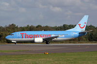 G-THOH @ EGHH - Boeing 737 500 - by Les Rickman