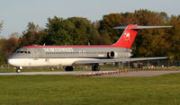 N8960E @ ROC - lining up for a r/w 04 departure - by scott kerhaert