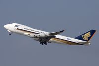 9V-SFA @ LAX - Singapore Airlines Cargo 9V-SFA (FLT SQC7967) climbing out from RWY 25R enroute to Chiang Kai Shek Int'l (RCTP) - Taipei, Taiwan. - by Dean Heald