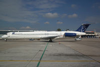 F-GMLK @ VIE - Blueline MD80 - by Yakfreak - VAP