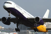 G-MONC @ EGCC - Monarch 757 off to the sun. - by Kevin Murphy