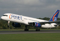 G-FJEA @ EGCC - Flyjet 757 - by Kevin Murphy
