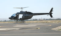 N68PJ @ PRB - PJ Helicopters 1981 Bell 206B in hover @ Paso Robles Municipal, CA - by Steve Nation