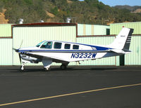 N3232W @ DVO - 1995 Beech A36 Bonanza fast taxying @ Gnoss Field (Novato), CA - by Steve Nation