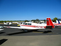 N57187 @ LPT - 1983 Mooney M20J in from Grants Pass, OR for maintenance @ Lampson Field (Lakeport), CA - by Steve Nation