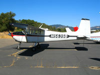 N5639B @ O60 - 1956 straight-tailed Cessna 182 @ Cloverdale Municipal Airport, CA - by Steve Nation