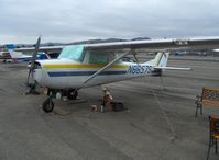 N8657S @ SZP - 1965 Cessna 150F, Continental O-200 100 Hp, wheel brake maintenance - by Doug Robertson
