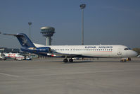 OM-AAC @ BTS - Slovak Airlines Fokker 100 - by Yakfreak - VAP