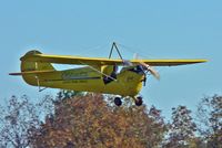 N17404 @ 8N1 - What the Aeronca C3 lacks in stature, it more than makes up in character. This particular aircraft made headlines in 1937 when a stunt pilot landed it atop a 1937 Oldsmobile sedan. - by Daniel L. Berek