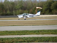 N334MT @ AJO - 1962 Beech 35-B33 rolling out @ Corona Municipal Airport, CA from Big Bear, CA - by Steve Nation