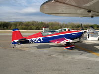 N30EX @ AJO - 1997 Extra Flug EA 300/L gassing up @ Corona Municipal Airport, CA - by Steve Nation