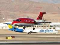 N113SL @ KLAS - Avantair Inc. - Bedford, Massachusetts / 1993 Piaggio P180 - Belongs to Ferrari. - by SkyNevada - Brad Campbell