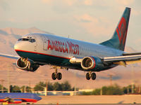 N307AW @ KLAS - America West Airlines / 1990 Boeing 737-3G7 - by SkyNevada - Brad Campbell
