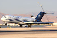 N681CA @ LAS - Champion Air N681CA (FLT CCP111) from Tulsa Int'l (KTUL) nearing touchdown on RWY 25L. - by Dean Heald