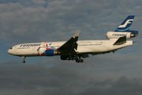 OH-LGB @ BRU - arrival on rwy 25L short before rain