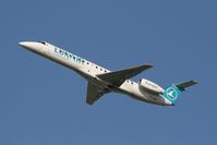 LX-LGW @ LHR - Luxair  Embraer 145 departing runway 27L at Heathrow