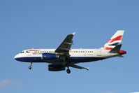G-EUPV @ LHR - British Airways Airbus A319 arriving 27R Heathrow
