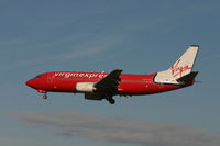 OO-LTM @ BRU - shortly to land on rwy 25L
