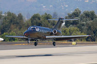 N360CA @ SMO - Charlie Air N360CA (1980 Mitsubishi MU-300 Diamond 1A) from Napa (KAPC) nearing touchdown on RWY 21.