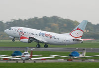 G-BVZG @ EGCC - Baby take off in poor weather. - by Kevin Murphy