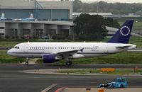 G-NMAK @ AMS - G-NMAC Airbus A319 just landed at Amsterdam - by Mark Giddens