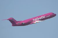 HB-JVF @ VIE - Helvetic Fokker 100 - by Yakfreak - VAP
