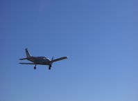 N1437T @ SZP - 1972 Piper PA-28-140 CRUISER, Lycoming O-320 150 Hp, takeoff climbout Runway 22 - by Doug Robertson