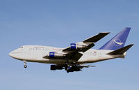 YK-AHA @ LHR - YK-AHA  Boeing 747SP-94  Syrianair arriving runway 27R