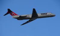 N916RW @ KLSE - DC-9 Departing rwy 36 on halloween! - by Cory W. Watts