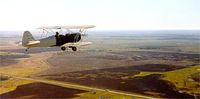 N3424D - In flight near the Fisher Flying Products factory - by Gene Hanson