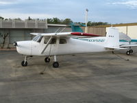 N7918Z @ AJO - Slightly-faded registration on all white 1963 Cessna 150C @ Corona Municipal Airport, CA - by Steve Nation