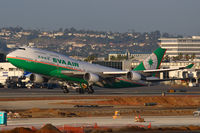 B-16411 @ LAX - EVA Air B-16411 (FLT EVA11) departing RWY 25R enroute to Chiang Kai Shek Int'l (RCTP) - Taipei, Taiwan.