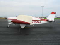 N284AA @ LHM - 1960 Beech 35-33 Bonanza with cockpit covered @ Karl Harder Field/Lincoln Regional Airport, CA - by Steve Nation