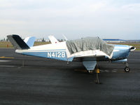 N412B @ LHM - 1948 Beech 35 Bonanza with cockpit cover @ Lincoln Regional Airport, CA - by Steve Nation