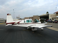 N74024 @ LHM - 1975 Grumman American Aviation AA-5B with cowling doors open @ Lincoln Municipal Airport, CA - by Steve Nation
