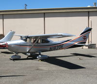 N182DE @ SAC - Sacramento Aviation Management 1985 Cessna 182R with Harley-Davidson tail logo @ Sacramento Executive Airport, CA - by Steve Nation