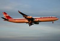 3B-NAY @ ZRH - short final RWY 14