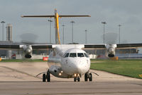 G-BWDB @ EGCC - Aurigny ATR - by Kevin Murphy